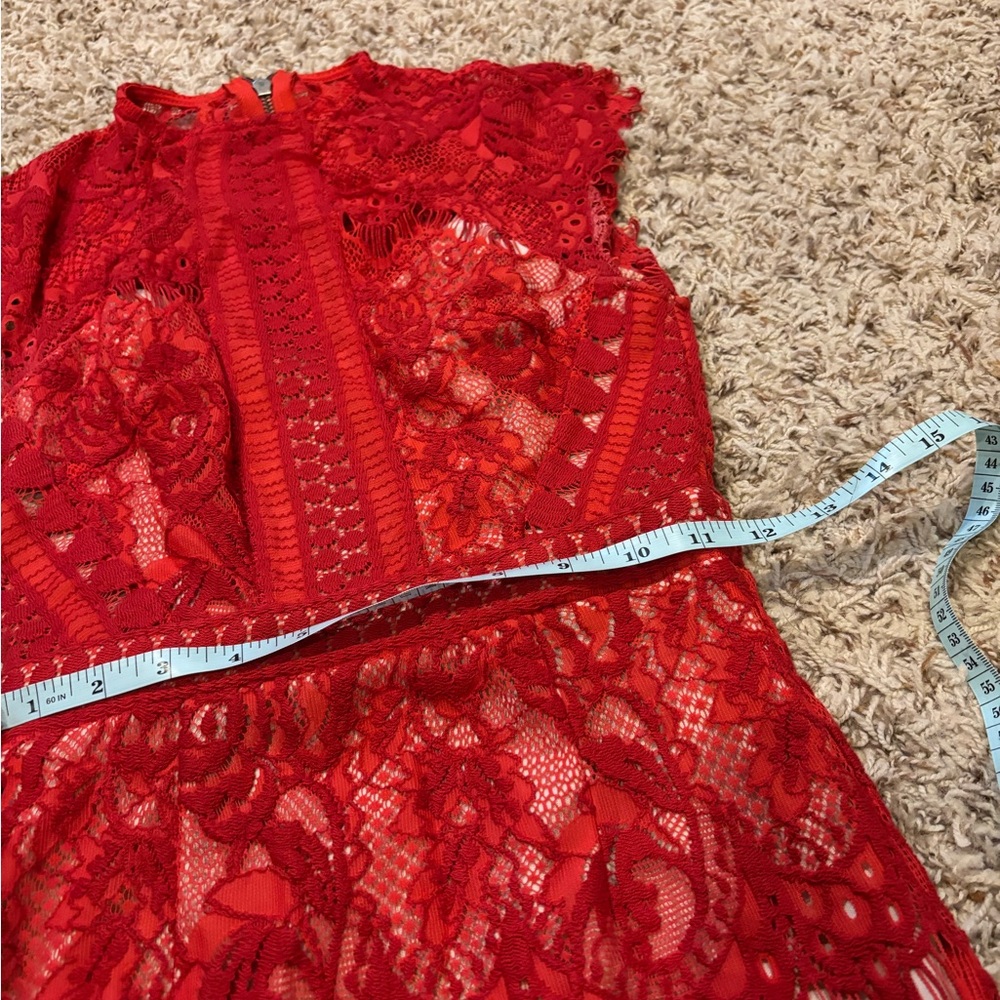 Lace Red Dress - Picture 5 of 5